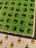 Vintage 1986 Wendy's World Wildlife Books WWF All About Giant Pandas Miniature Hardcover