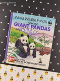 Vintage 1986 Wendy's World Wildlife Books WWF All About Giant Pandas Miniature Hardcover