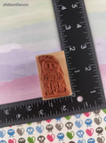 Vintage Rubber Stampede A294-C Garfield Christmas Santa's Helper Wooden Block/Rubber Stamp