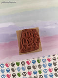 Vintage Rubber Stampede A296-C Garfield Monday Morning Wooden Block/Rubber Stamp