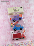 Jolee's "On the Road" 3-Dimensional Sticker Pack, New/Sealed