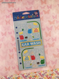 Vintage Stickopotamus Stickers, Car Wash Today!, 1 Sheet New & Sealed