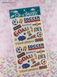 Vintage Frances Meyer FMI Soccer Team Stickers, 1 Sheet New & Sealed