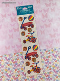 Vintage Frances Meyer FMI Toddler Toys Stickers, 2 Sheets New & Sealed