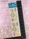 Vintage Frances Meyer FMI Baby Things Stickers, 2 Sheets New & Sealed