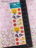 Vintage Frances Meyer FMI Basketball Stickers, 2 Sheets New & Sealed