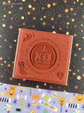 Vintage Stampin' Up! Halloween "Eek You're Sweet" Ghouls and Goblins Wooden Block/Rubber Stamp, CLEAN
