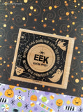 Vintage Stampin' Up! Halloween "Eek You're Sweet" Ghouls and Goblins Wooden Block/Rubber Stamp, CLEAN