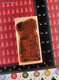 Vintage 2000 Stampin' Up! Christmas Angel w/Forest Friends Wooden Block/Rubber Stamp