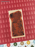 Vintage 2000 Stampin' Up! Christmas Angel w/Forest Friends Wooden Block/Rubber Stamp
