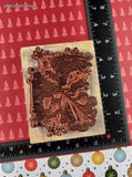 Vintage 1994 PSX Christmas Angel on High Wooden Block/Rubber Stamp