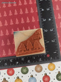 Vintage 1998 Stampin' Up! Christmas Gift Label Wooden Block/Rubber Stamp