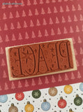 Vintage 2005 Stampin' Up! Christmas "Peace" Starry Wooden Block/Rubber Stamp