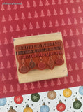Vintage Stampin' Up! Christmas Season's Greetings Wooden Block/Rubber Stamp