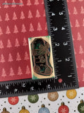 Vintage 1995 Stampin' Up! Christmas Stocking Primitives Style Wooden Block/Rubber Stamp
