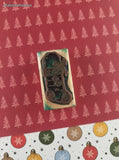 Vintage 1995 Stampin' Up! Christmas Stocking Primitives Style Wooden Block/Rubber Stamp