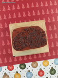 Vintage 1999 Stampin' Up! Christmas Snowy Teddy Bears Wooden Block/Rubber Stamp
