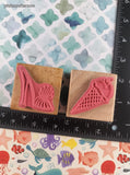 Vintage VAP! Stamps Ice Cream & Shoe Set/2 Wooden Block/Rubber Stamps