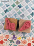 Vintage VAP! Stamps Ice Cream & Shoe Set/2 Wooden Block/Rubber Stamps