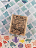 Vintage 1999 Stampin' Up! "Hello" Bird at the Window Garden Wooden Block/Rubber Stamp