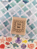 Vintage Stampin' Up! Sweet Little Baby Wooden Block/Rubber Stamp