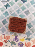 Vintage 2007 Stampin' Up! New Baby Bundled in Love Wooden Block/Rubber Stamp