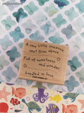 Vintage 2007 Stampin' Up! New Baby Bundled in Love Wooden Block/Rubber Stamp