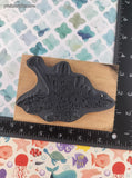 Vintage 2000 Stampendous! P073 Sunflower Spray Wooden Block/Rubber Stamp