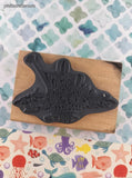 Vintage 2000 Stampendous! P073 Sunflower Spray Wooden Block/Rubber Stamp