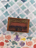 Vintage 1988 PSX F-737 "This Music Belongs To:" Wooden Block/Rubber Stamp