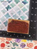 Vintage Delafield Stamp Company #G606 Lighthouse Wooden Block/Rubber Stamp