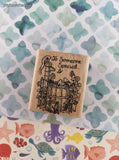 Vintage "To Someone Special" Waterpump Wildlife Garden Wooden Block/Rubber Stamp