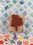 Vintage 1985 PSX E-742 Magical Faerie Fairy Wooden Block/Rubber Stamp