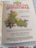 Vintage 1991 Little Golden Book: I Can't Wait Until Christmas Sesame Street Hardcover