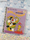 Vintage 1992 Little Golden Book: Tweety and Sylvester in Birds of a Feather Hardcover