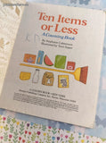 Vintage 1985 Little Golden Book: Ten Items or Less, A Counting Book Hardcover
