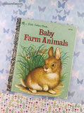 Vintage 1994 Little Golden Book: Baby Farm Animals Hardcover