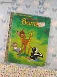 Vintage 1991 Little Golden Book: Walt Disney's Bambi Hardcover