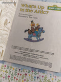 Vintage 1995 Little Golden Book: Sesame Street What's Up in the Attic? Hardcover