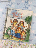 Vintage 1993 Little Golden Book: This is My Family Mercer Mayer Hardcover