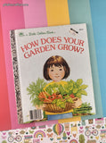 Vintage 1985 Little Golden Book: How Does Your Garden Grow? Hardcover