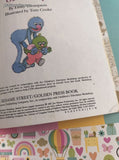 Vintage 1987 Little Golden Book: Grover Takes Care of Baby Hardcover