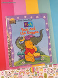 Vintage 1997 1st Edition Little Golden Book: Walt Disney's Pooh and the Dragon Hardcover