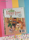 Vintage 1983 Little Golden Book: Sesame Street Puppy Love Hardcover