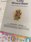 Vintage 1985 1st Printing Little Golden Book: Little Brown Bear Hardcover