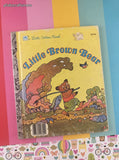 Vintage 1985 1st Printing Little Golden Book: Little Brown Bear Hardcover