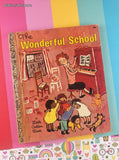 Vintage 1969 1st Printing Little Golden Book: The Wonderful School Hardcover