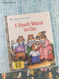 Vintage 1980's/1990's Little Golden Book Set SEALED: Donald Duck's Toy Sailboat / I Don't Want to Go Hardcovers