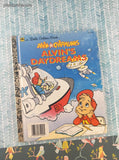 Vintage 1990 Little Golden Book: Alvin and the Chipmunks, Alvin's Daydreams Hardcover
