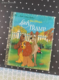 Vintage 1993 Little Golden Book: Walt Disney's Lady and the Tramp Hardcover